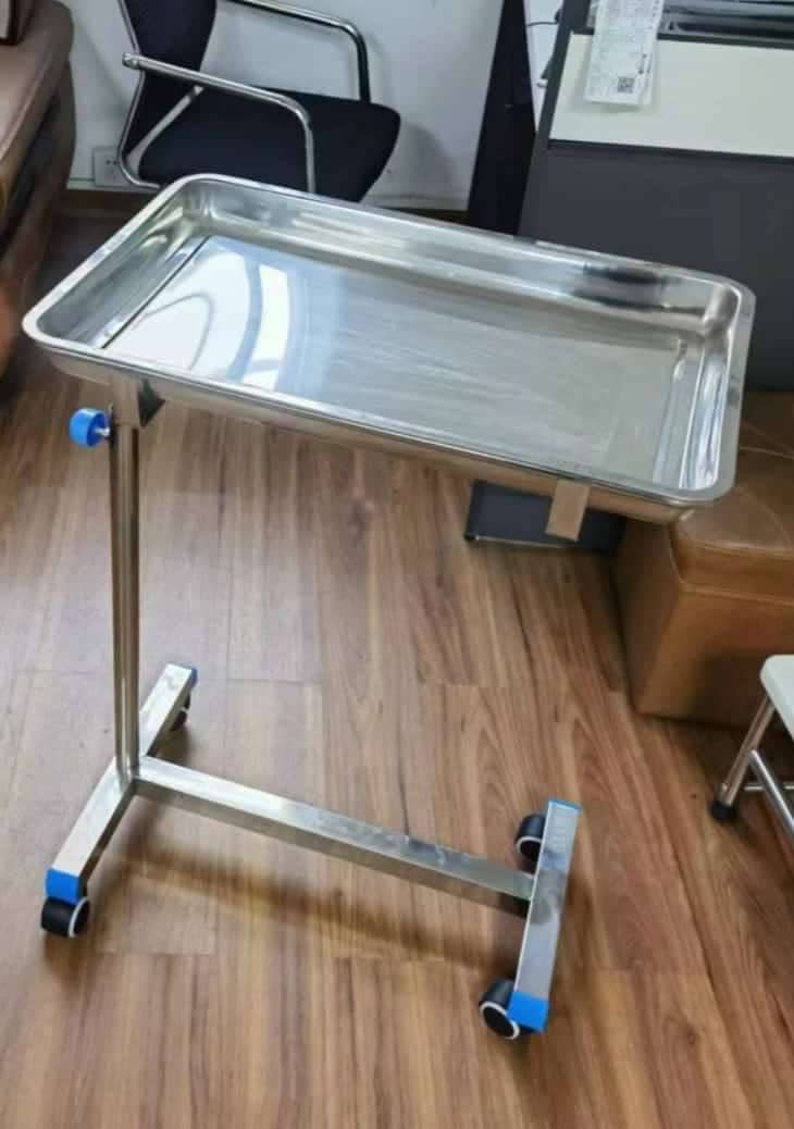 Stainless Steel Mayo Trolley with Adjustable Height - View 1