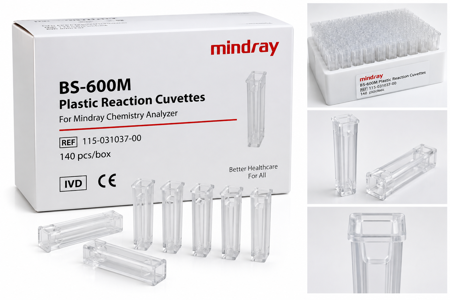Mindray BS-600M Plastic Reaction Cuvettes - View 1