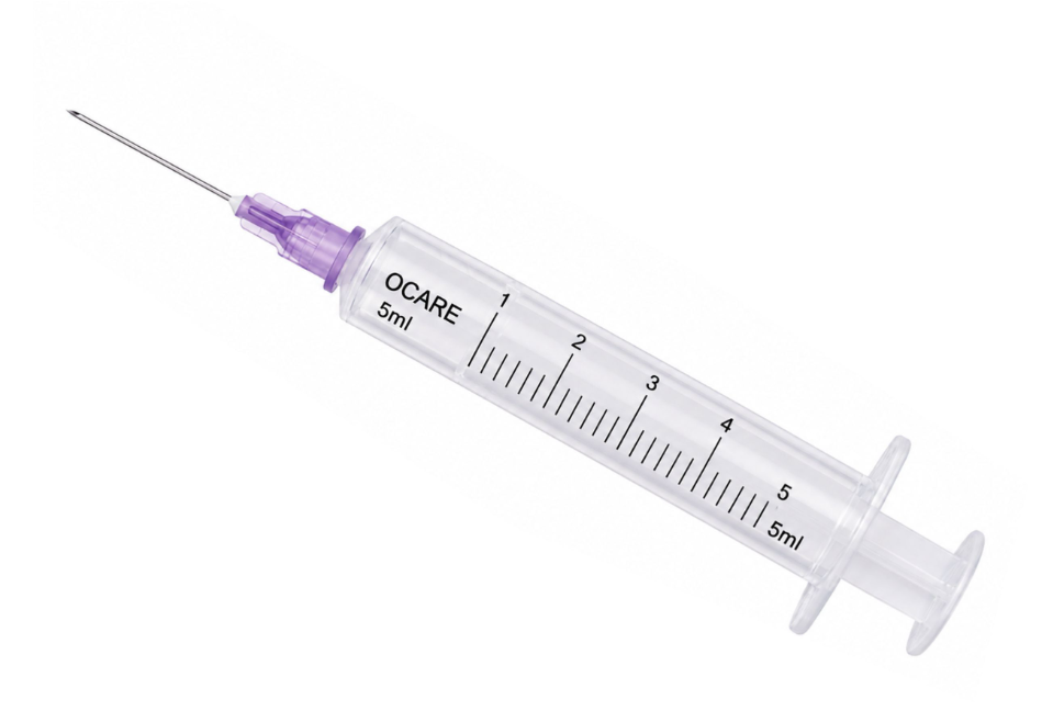 O-Care 5ml Sterile Disposable Syringe with Needle – 100 Pieces - View 1