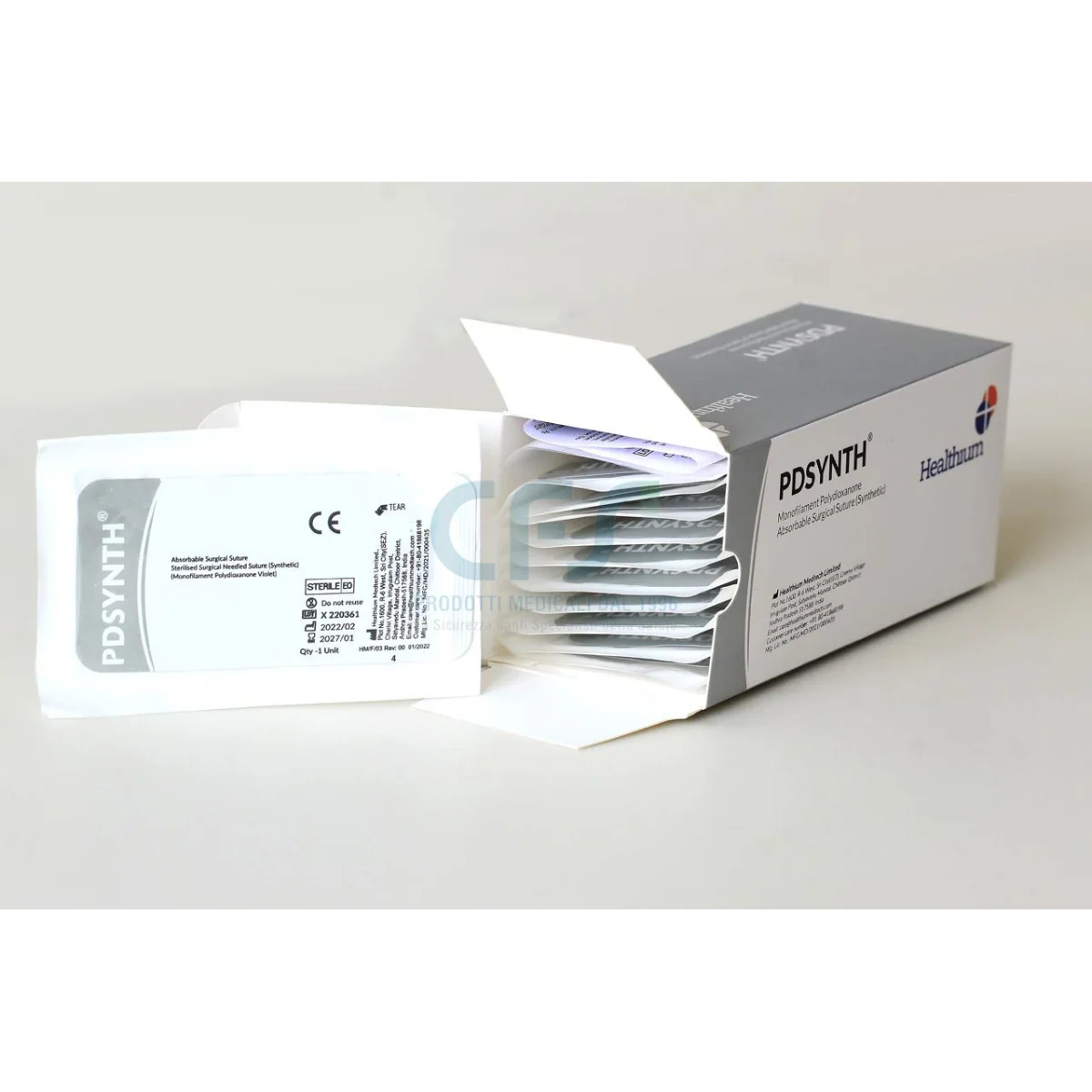 PDSYNTH Polydioxanone Absorbable Surgical Suture USP 1 PDS 1 - View 1