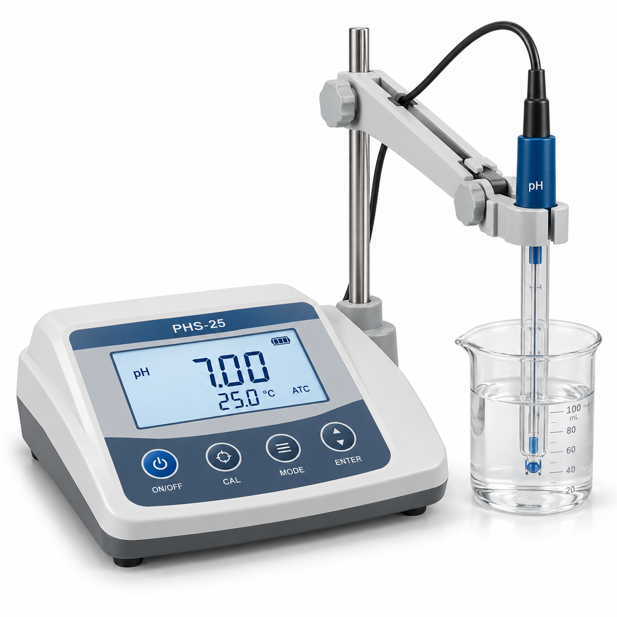 PHS-25 Digital Laboratory pH Meter - View 1