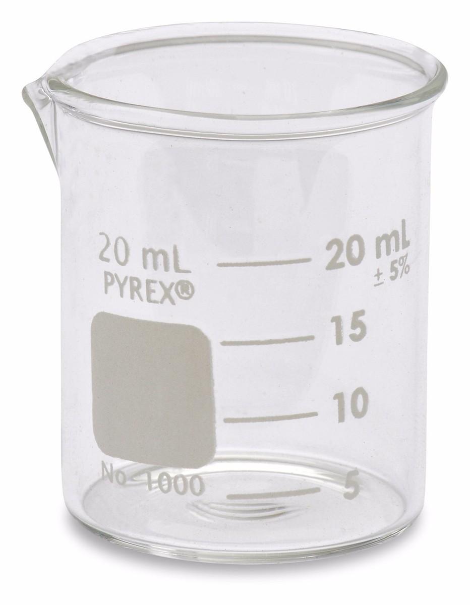 PYREX® 1000-20 Griffin Low Form 20mL Graduated Beaker