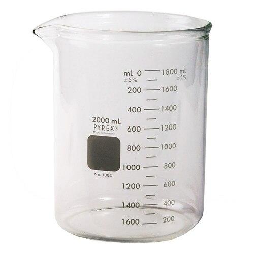 PYREX® 1000-2L Griffin Low Form 2L Double-Scale Graduated Beaker