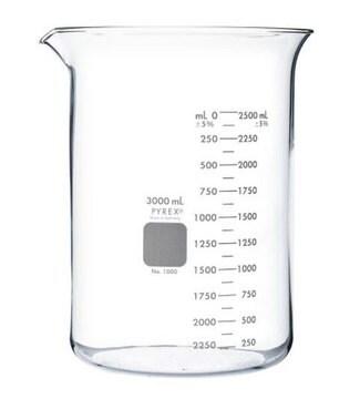 PYREX® 1000-3L Griffin Low Form 3L Double-Scale Graduated Beaker