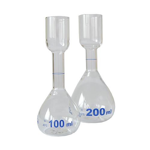 PYREX 100mL Class A Bates Sugar Analysis Volumetric Flask with Short Neck and Tooled Rim 5720-100 - View 1