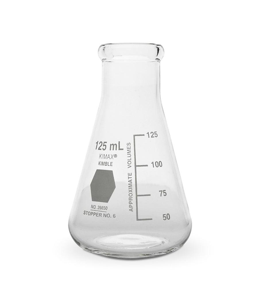 PYREX 125mL Wide Mouth Erlenmeyer Flask with Heavy Duty Rim - View 1