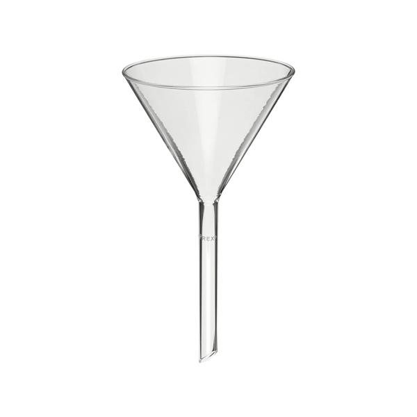 PYREX 147mm Plain Glass Laboratory Funnel with 60° Angle and Long Wide Stem 6100-6 - View 1