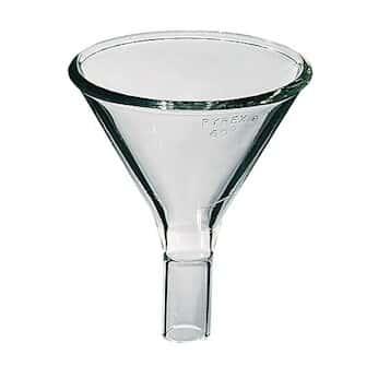 PYREX 150mm Plain Glass Laboratory Powder Funnel with Short Wide Stem 6220-150 - View 1
