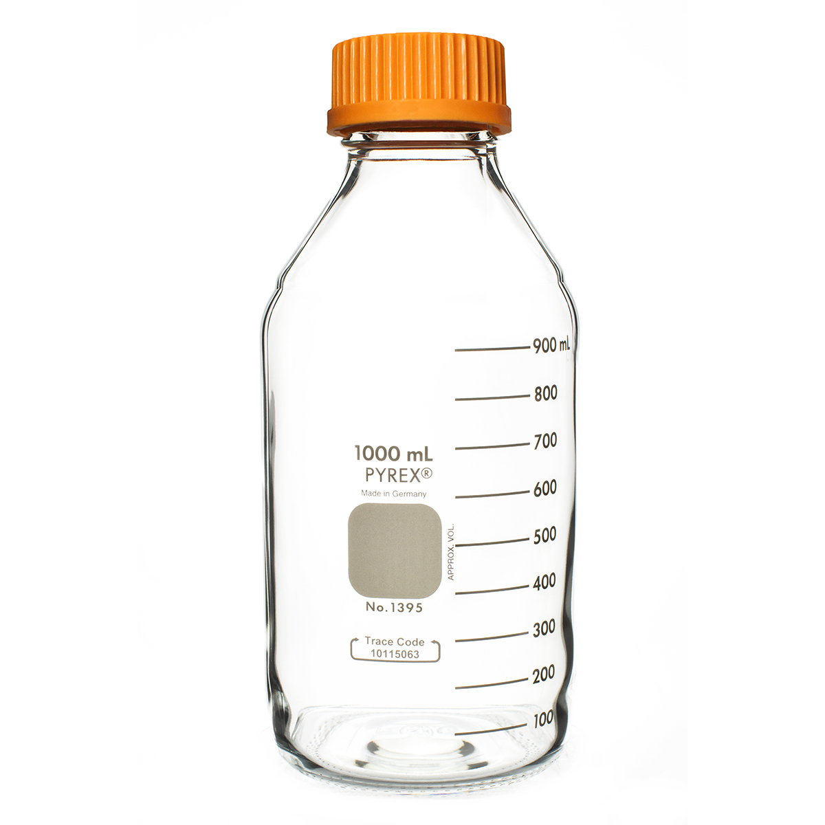 PYREX 1L Round Media Storage Bottle with GL45 Screw Cap - View 1