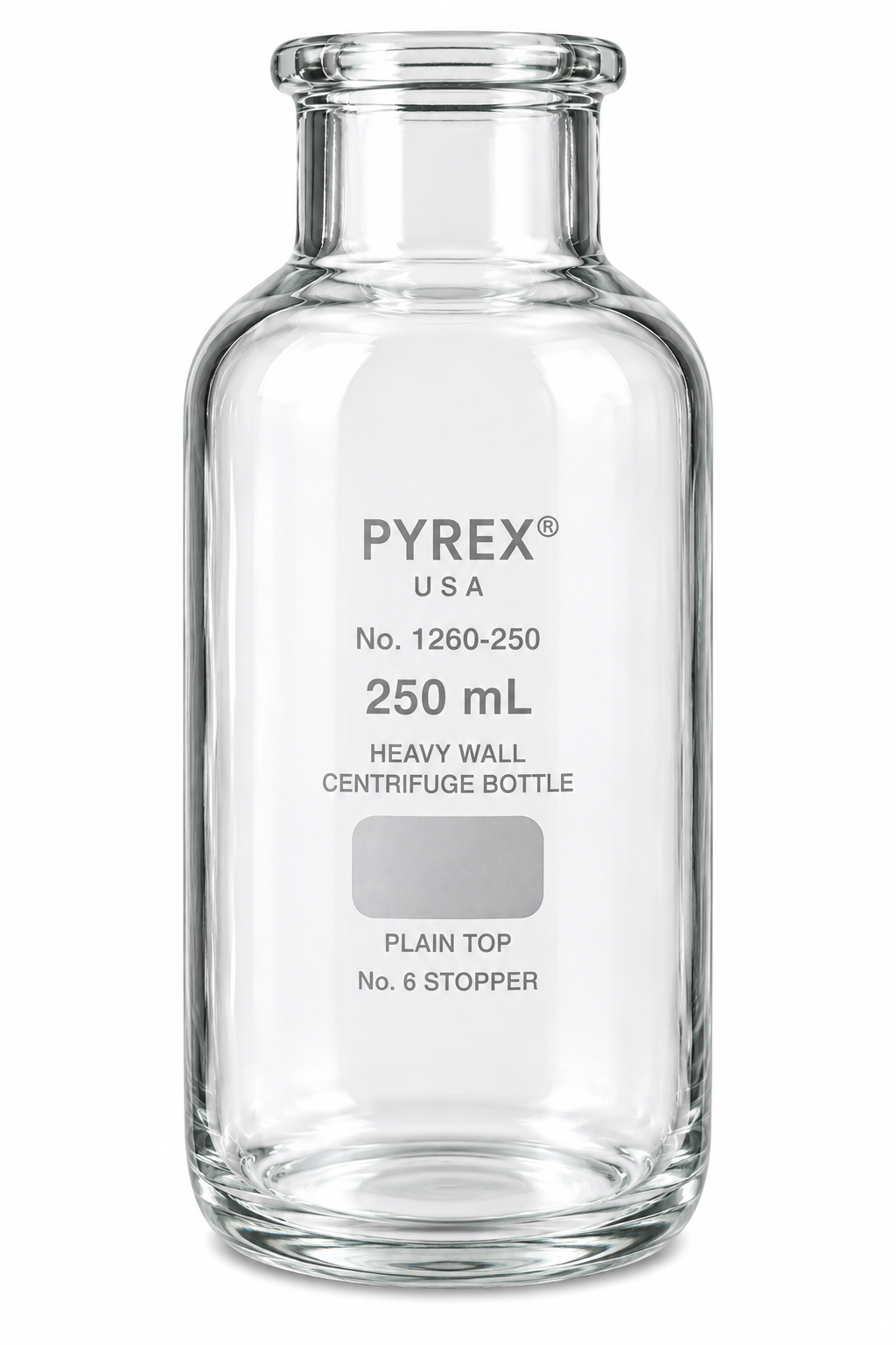 PYREX 250mL Heavy Wall Centrifuge Bottle Plain Top - View 1