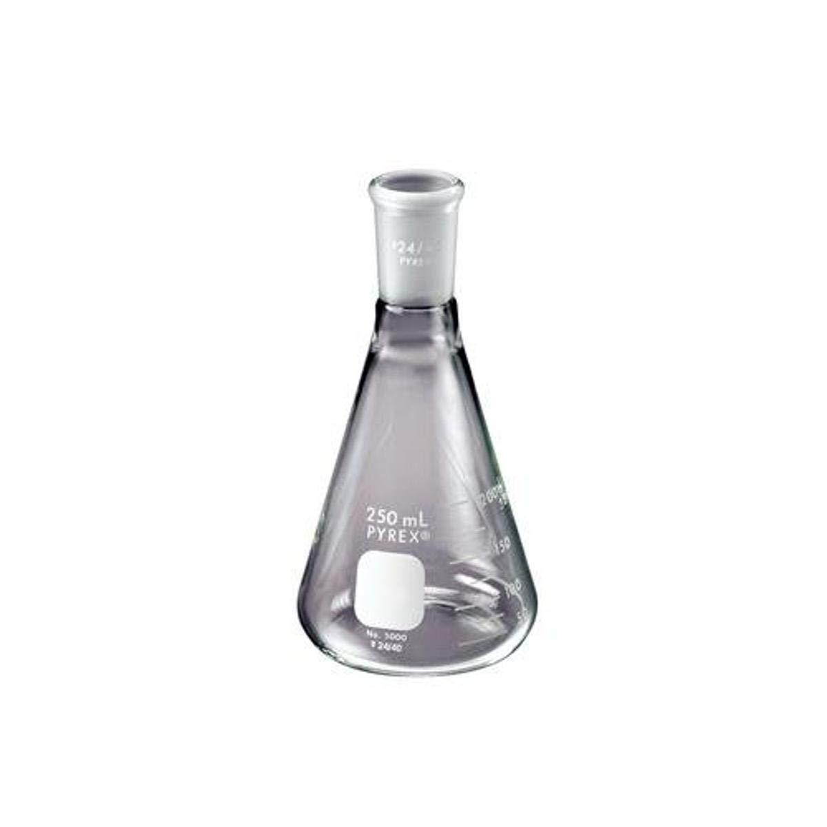 PYREX 250mL Narrow Mouth Erlenmeyer Flask with 24-40 Standard Taper Joint - View 1