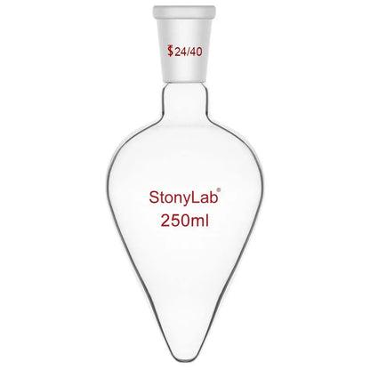 PYREX 250mL Pear-Shaped Boiling Flask with 24-40 Standard Taper Joint – 4318-250 - View 1