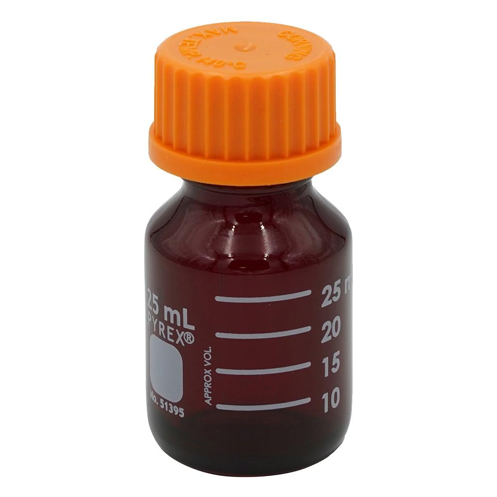 PYREX 25mL Low Actinic Round Media Storage Bottle with GL25 Screw Cap - View 1