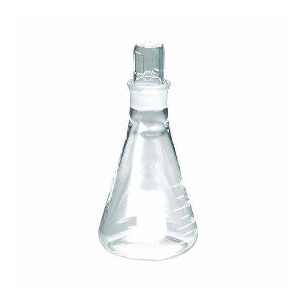 PYREX 25mL Narrow Mouth Erlenmeyer Flask with Standard Taper Glass Stopper - View 1