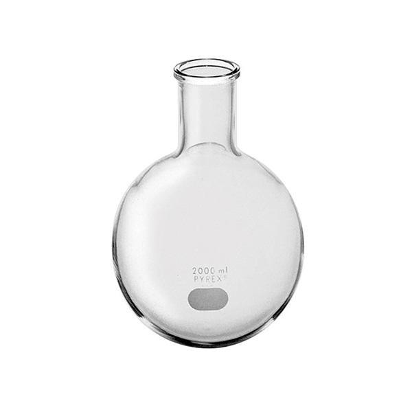 PYREX 2L Round Bottom Boiling Flask with Short Ring Neck – 4260-2L - View 1