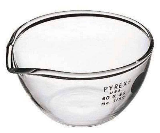 PYREX 3180-80 Flat Bottom Glass Evaporating Dish 140 mL – 80 × 45 mm - View 1