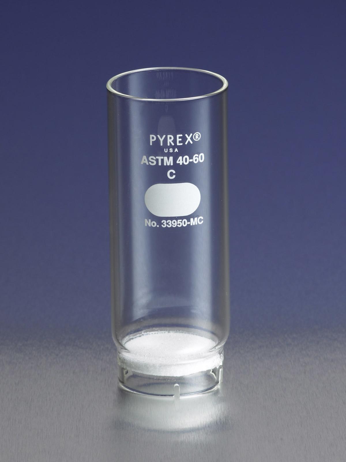PYREX® 35mm Diameter Coarse Porosity Fritted Thimble 90mm Long 33950-MC - View 1
