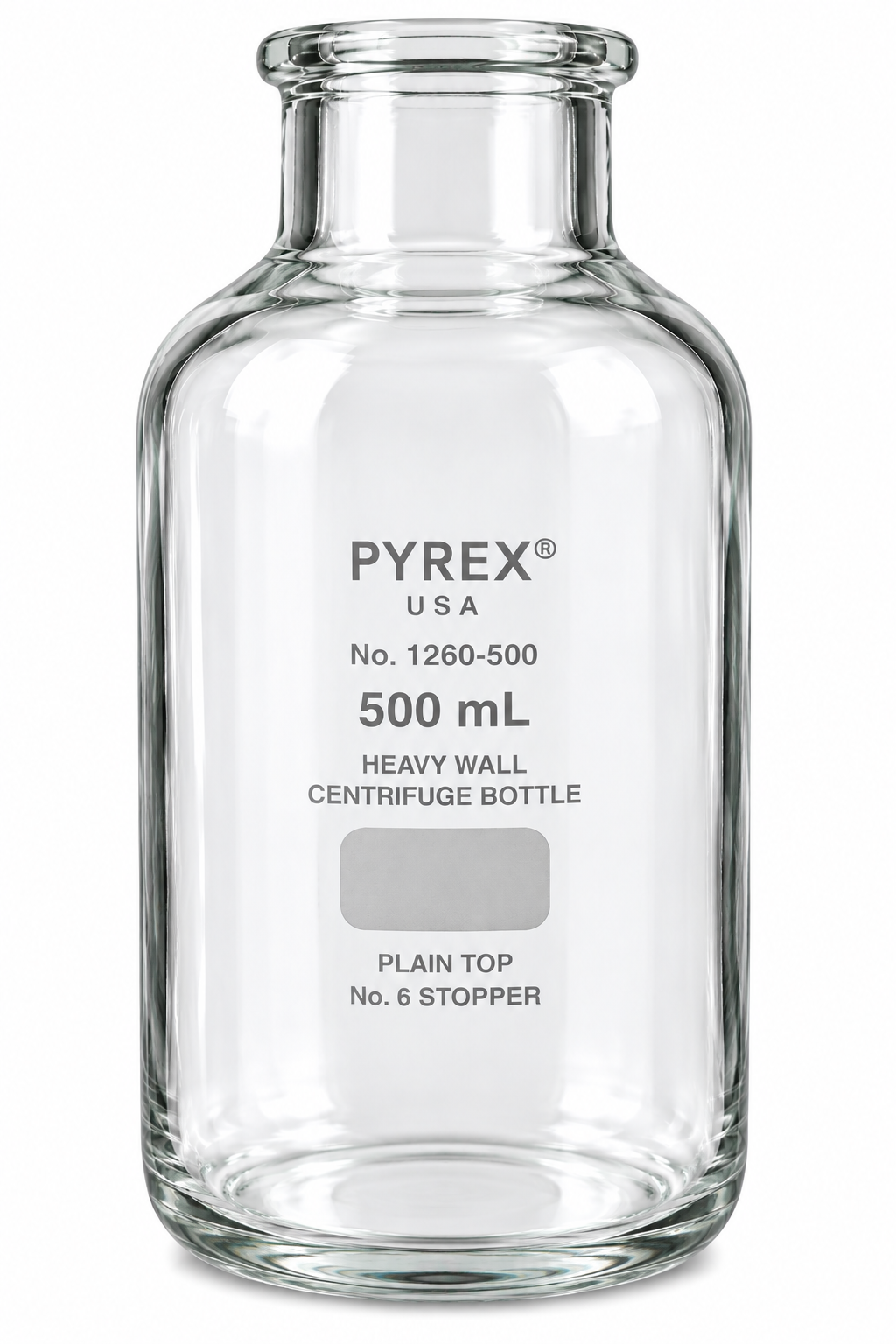 PYREX 500mL Heavy Wall Centrifuge Bottle Plain Top - View 1