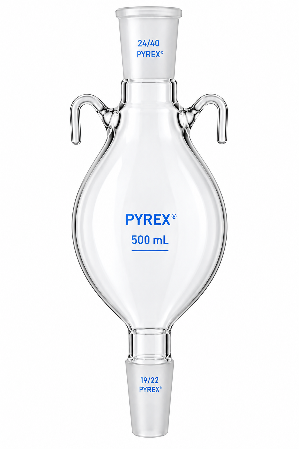 PYREX 500mL Kuderna-Danish Replacement Flask with Hooks - View 1