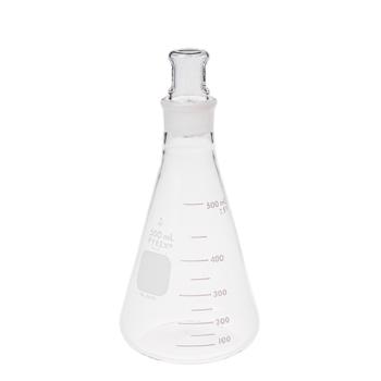 PYREX 500mL Narrow Mouth Erlenmeyer Flask with 24-40 Standard Taper Joint - View 1