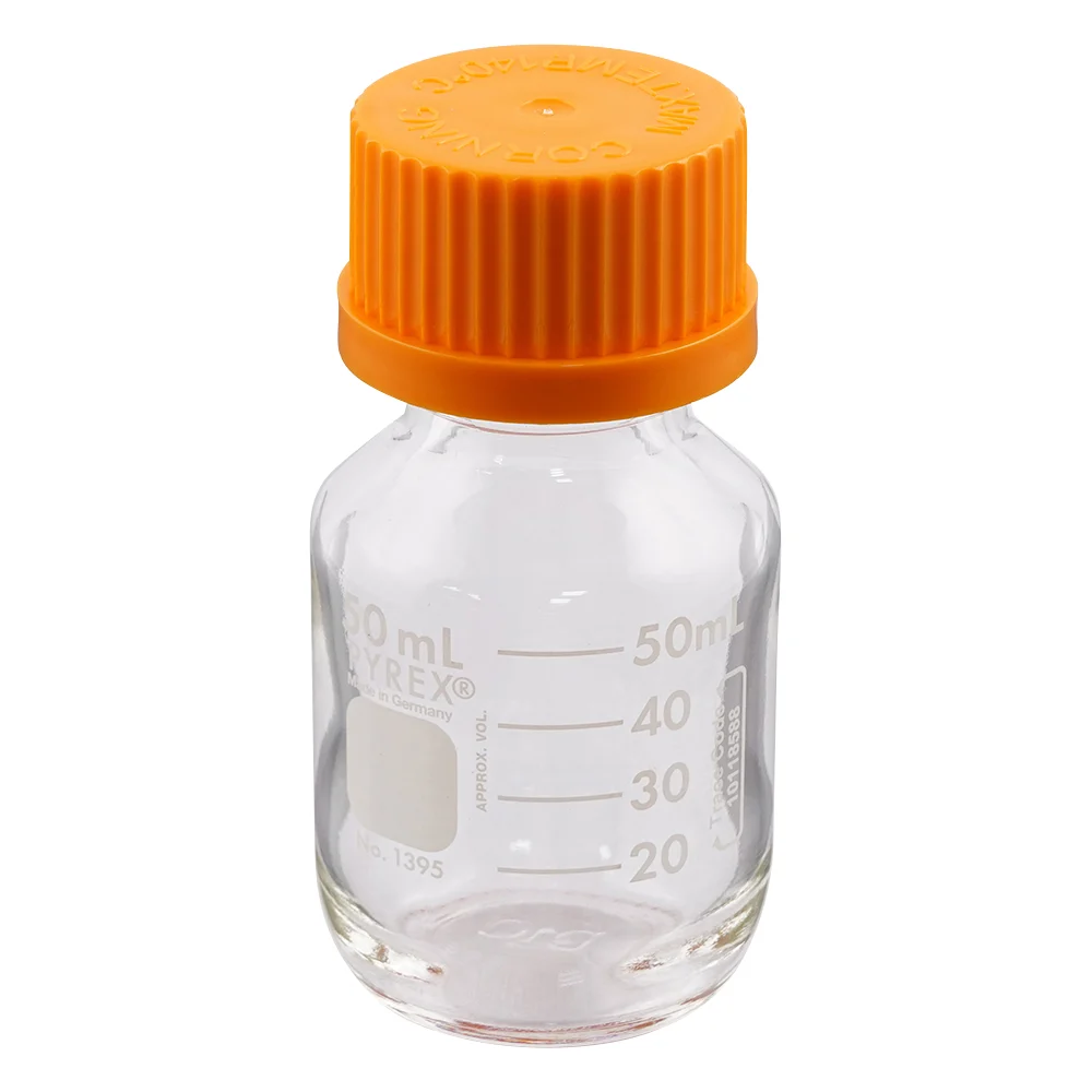 PYREX 50mL Round Media Storage Bottle with GL32 Screw Cap - View 1