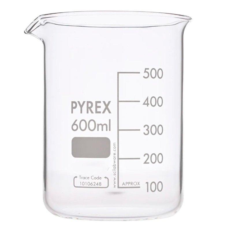 PYREX 600mL Tall Form Berzelius Beaker Graduated - View 1