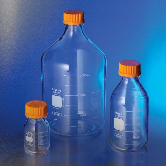 PYREX 750mL Round Media Storage Bottle with GL45 Screw Cap - View 1