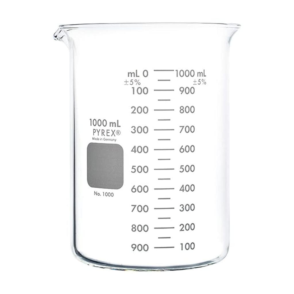 PYREX® Griffin Low Form 1L Double-Scale Graduated Beaker