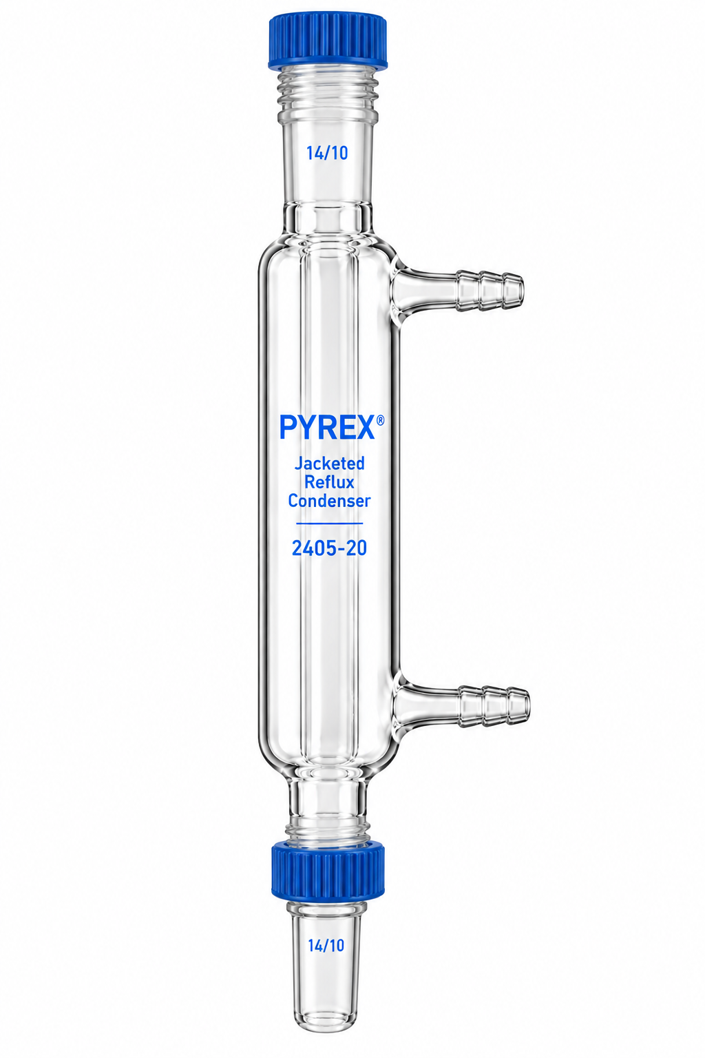 PYREX Jacketed Reflux Condenser with 14-10 Threaded Joint - View 1