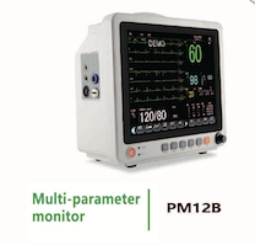 Lerong PM12B Multiparameter Patient Monitor – 12.1-Inch Touchscreen - View 1