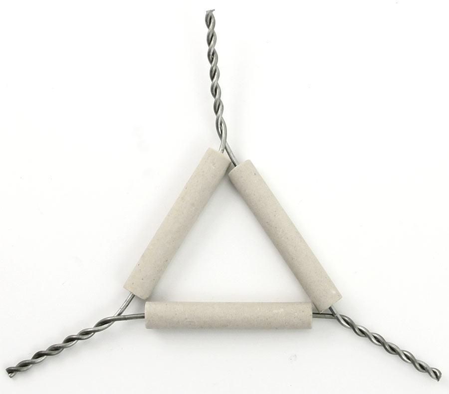Pipestem Clay Triangle Laboratory Crucible Support - View 1