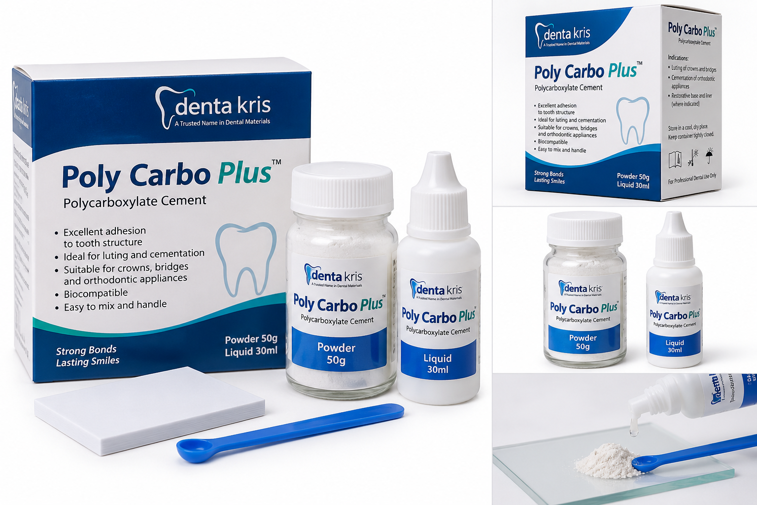 Denta Kris Poly Carbo Plus Polycarboxylate Dental Cement - View 1