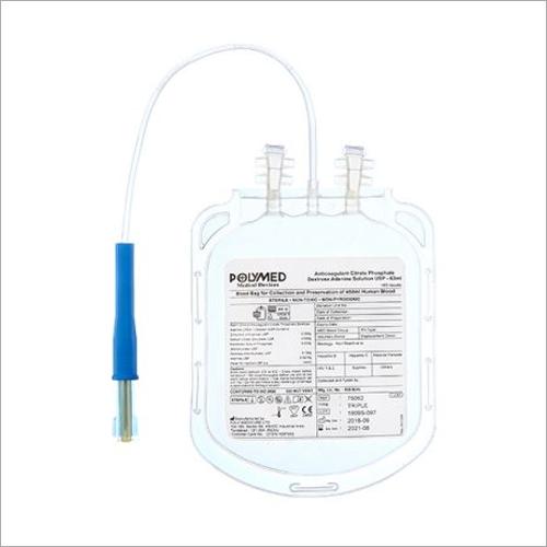 Polymed Single Blood Bag 450ml with CPDA-1 Anticoagulant