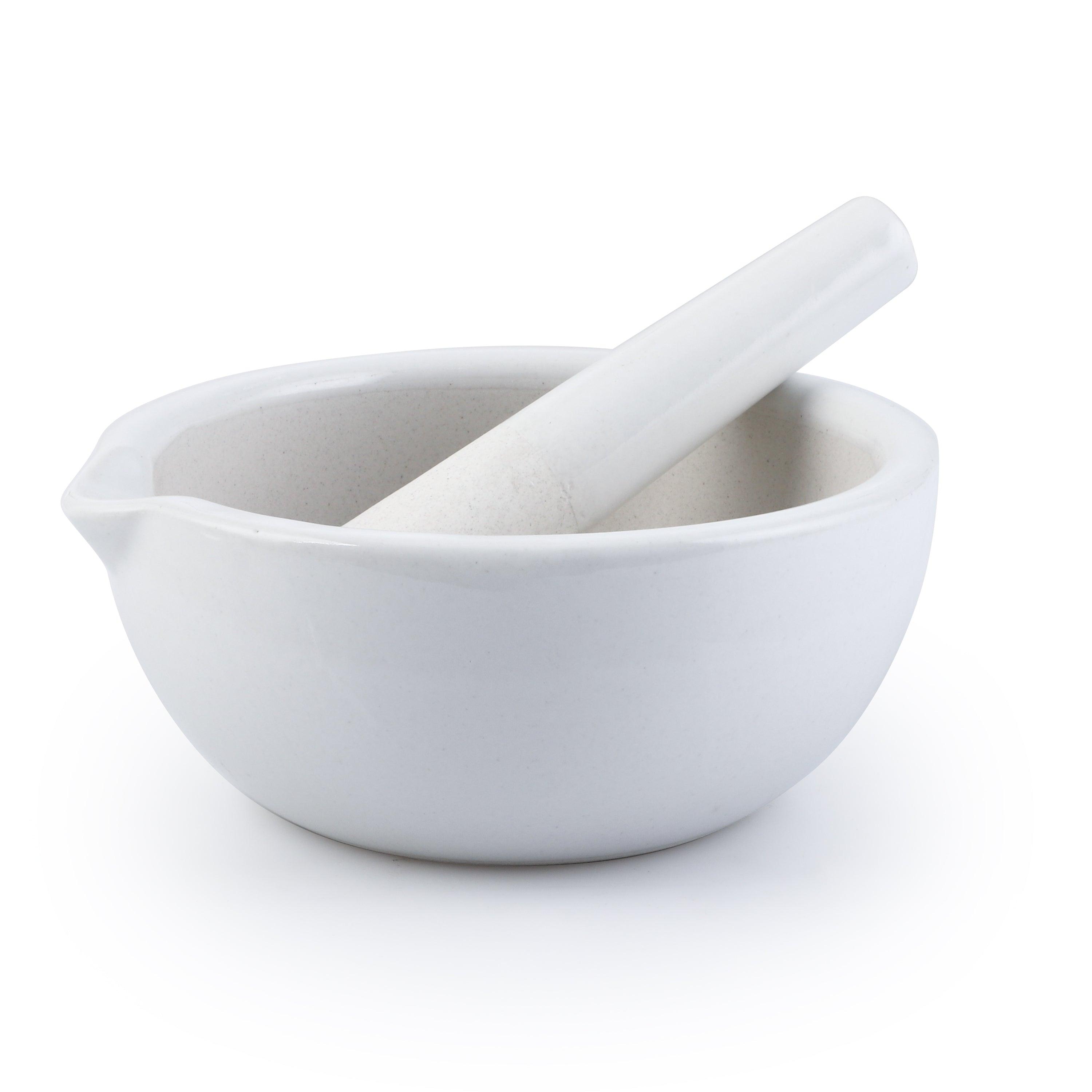 Porcelain Mortar & Pestle Laboratory Grinding Set - View 1