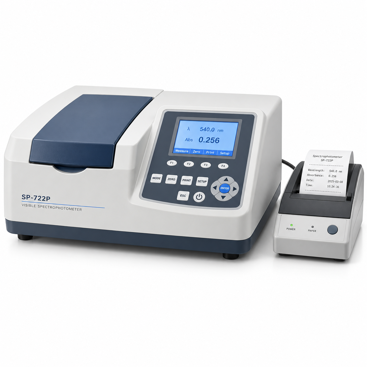 SP-722P Visible Spectrophotometer with External Printer - View 1