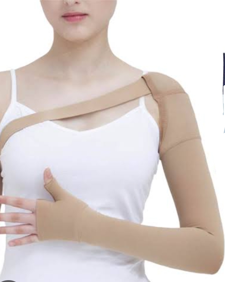 Shoulder and Arm Compression Sleeve with Thumb Support - View 1