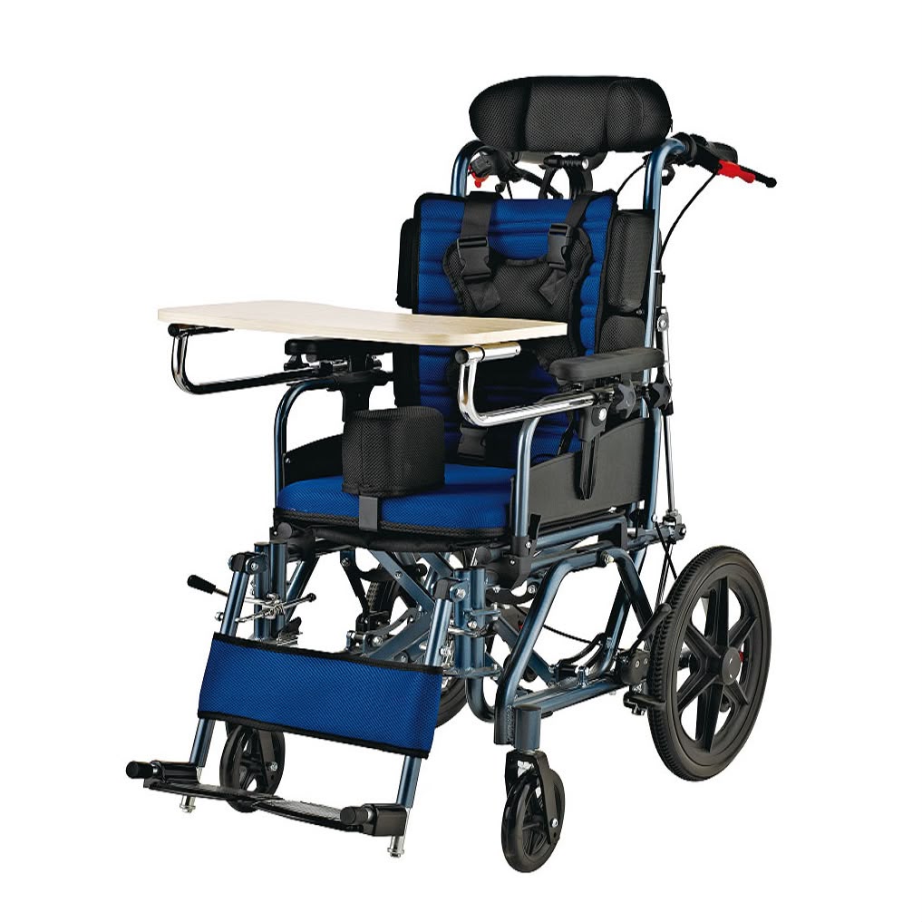 Cerebral Palsy Wheelchair with Tray and Head Support angle 2