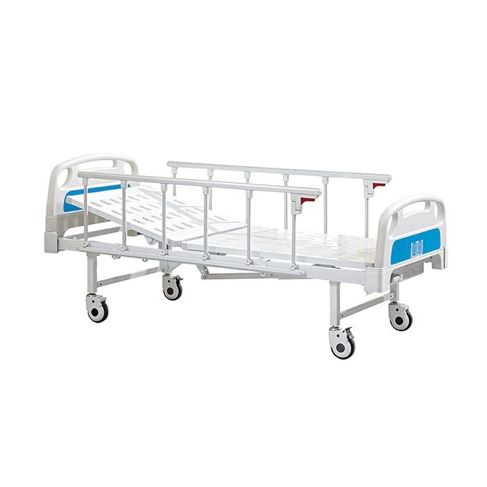 Wincom WN101 Single Crank Hospital Bed with Side Rails - View 1