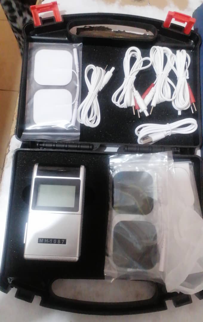 Portable TENS Massager with Dual Channel Electrode Pads - View 1