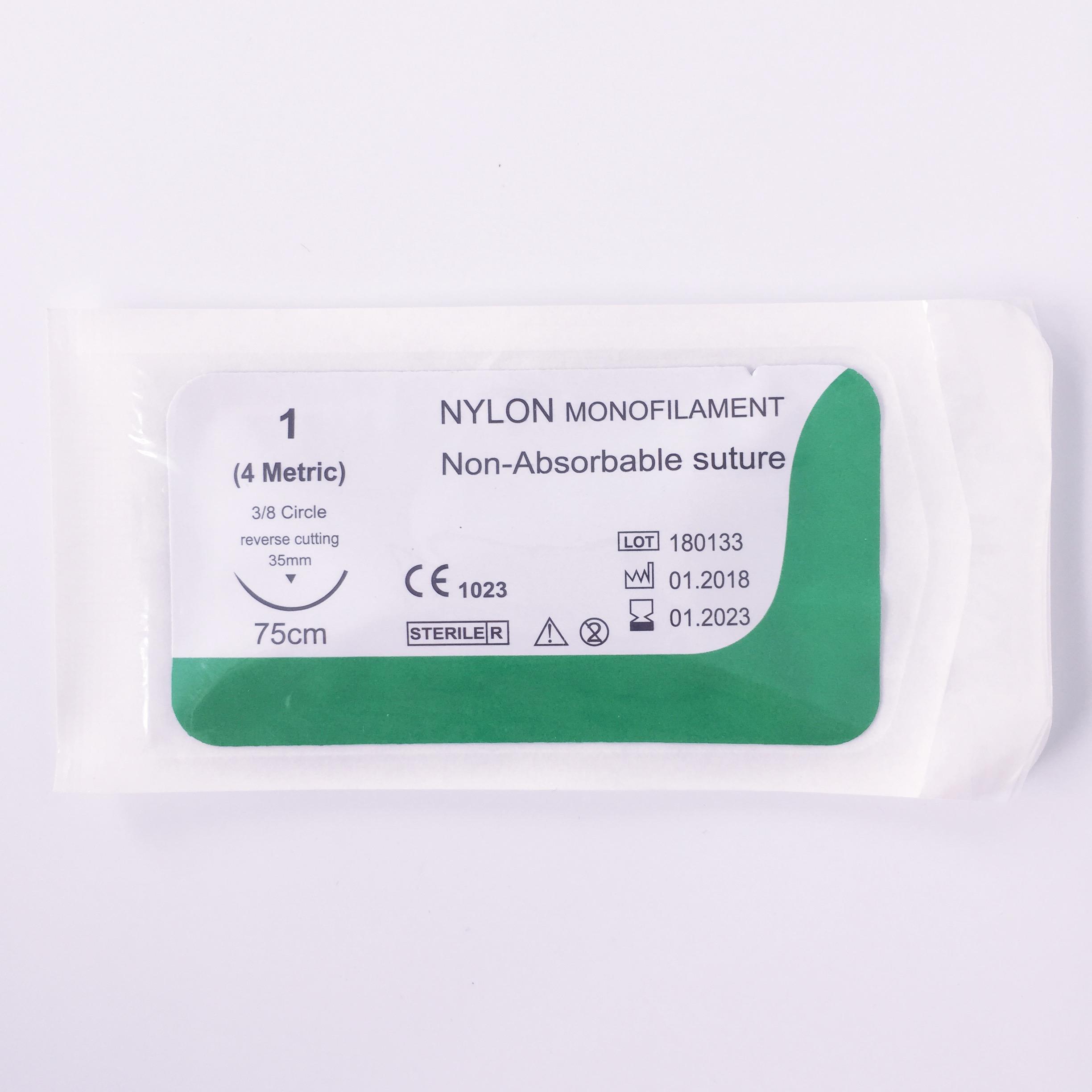 ULON USP 1 Nylon Suture – 75cm, 30mm 3-8 Circle Cutting Needle