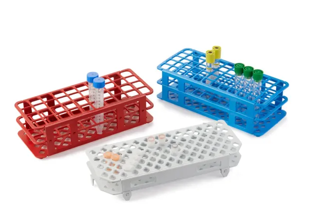 Universal Autoclavable Stackable Test Tube Rack - View 1
