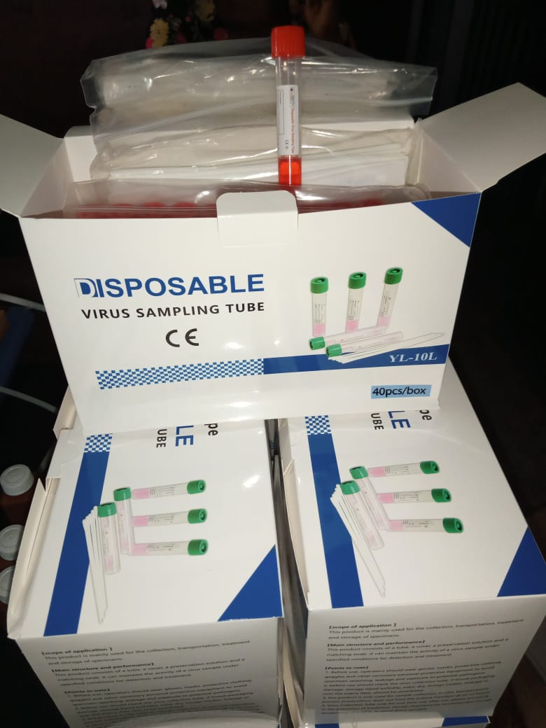 Disposable Sampling Tube with Swab – Specimen Collection & Transport Swab - View 1