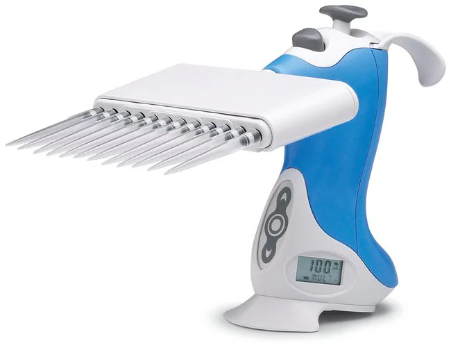 VistaLab Ovation E12 12-Channel Electronic Multichannel Pipette - View 1