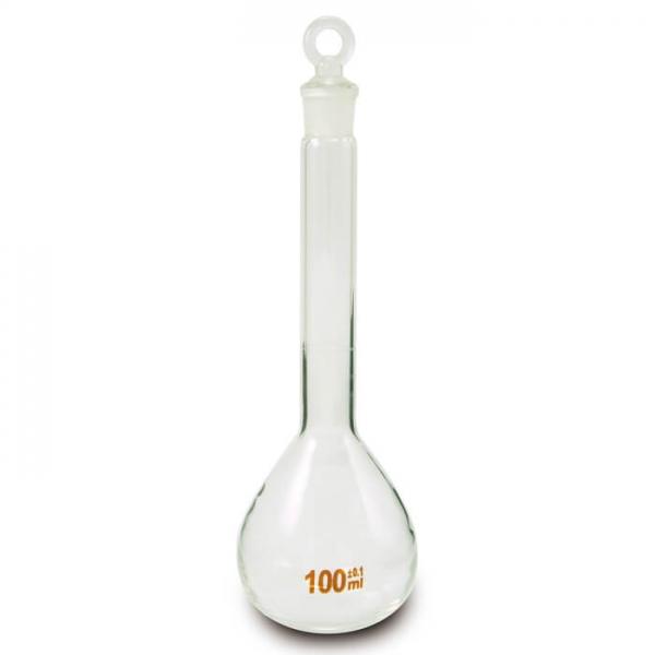 Volumetric Flask 100mL – Laboratory Measuring Flask with Stopper