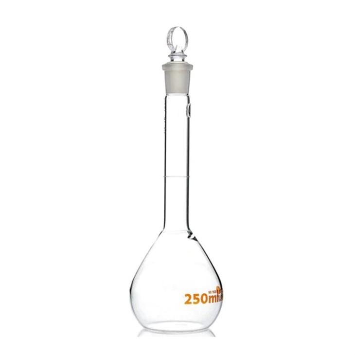 Volumetric Flask 250mL – Laboratory Measuring Flask with Stopper - View 1