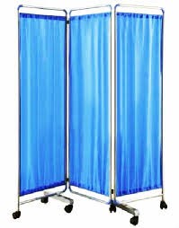 3-Fold Hospital Ward Screen – Mobile Patient Privacy Screen - View 1