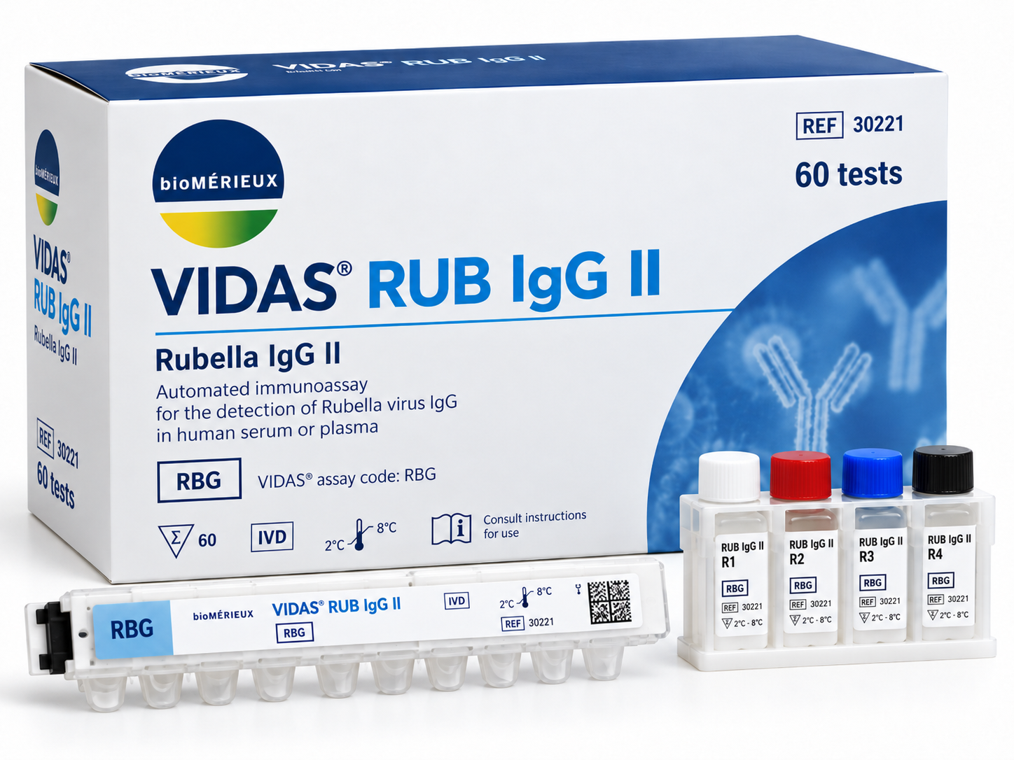 bioMérieux VIDAS® RUB IgG II – 60 Tests - View 1
