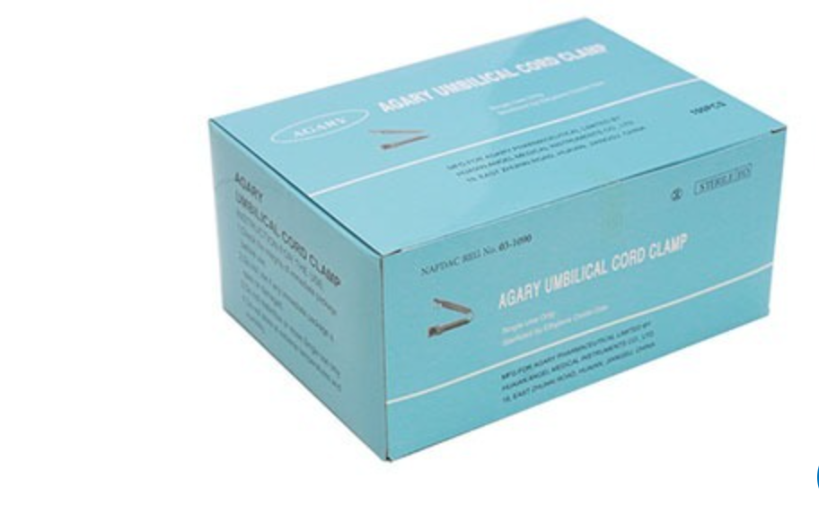 Agary Sterile Umbilical Cord Clamp – 100pcs/Pack