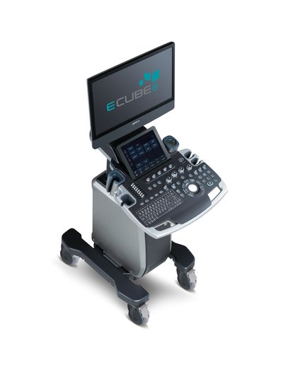ALPINION E-CUBE 8 CW Color Doppler Ultrasound with Convex, Linear & Transvaginal Probes - View 1