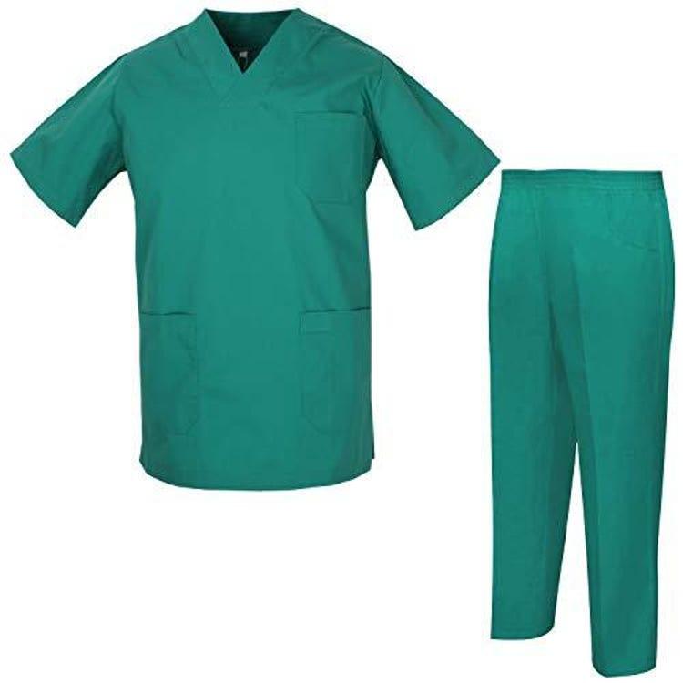 Theatre Teal-Green Scrubs for Visiting Surgeons angle 2